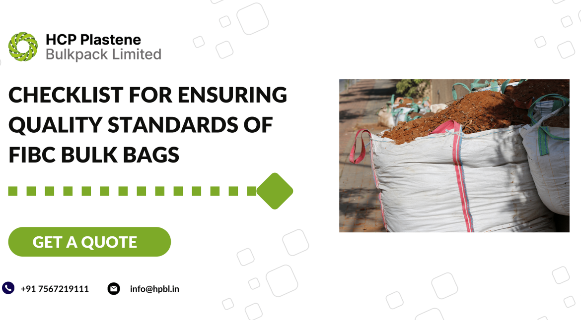 Checklist for ensuring quality standards of FIBC bulk bags