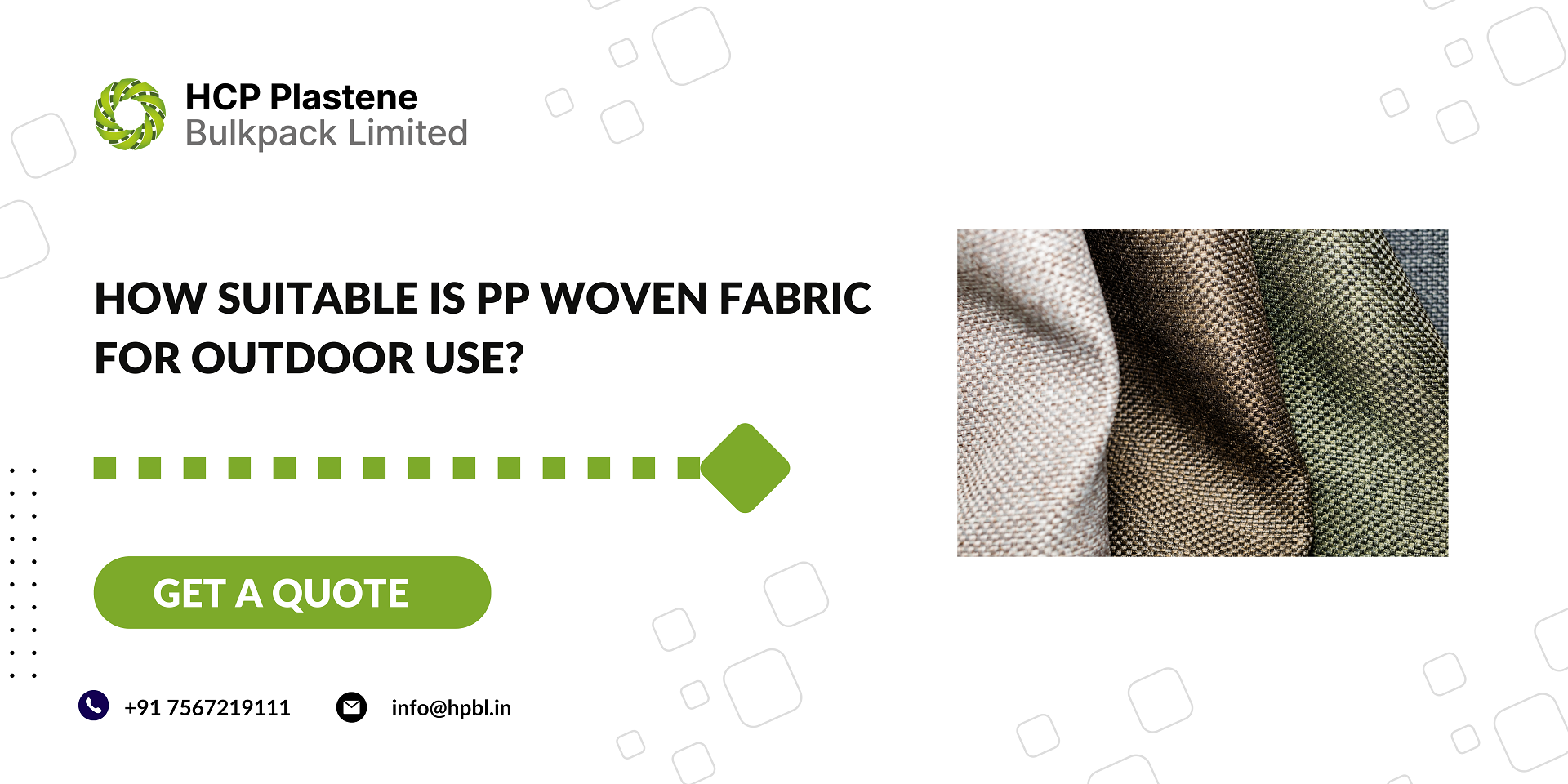 "How Suitable Is PP Woven Fabric For Outdoor Use? "