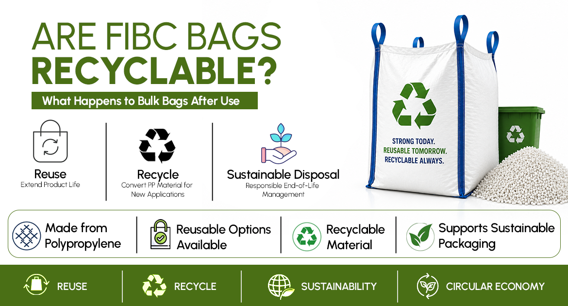 Recyclable FIBC bags made from polypropylene for sustainable bulk packaging