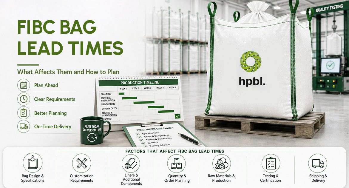 FIBC bag lead times and production planning